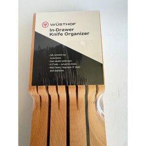 Wusthof In-Drawer Knife Organizer 7-Slot Beechwood Storage Tray NEW